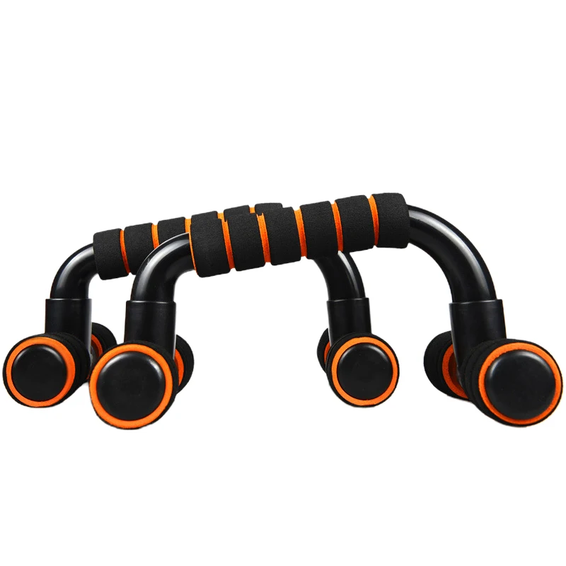 
Hot Sale Sports Goods H-type Steel Slip-Resistant Push Up Bar Home Fitness Equipment 
