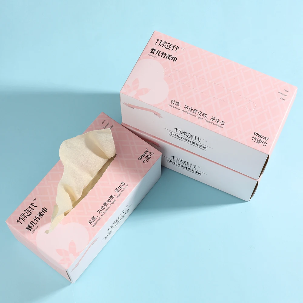 100% мягкая рулонная бамбуковая ткань, полиэстер, запасная Съемная Цветочная бумага для лица для женщин