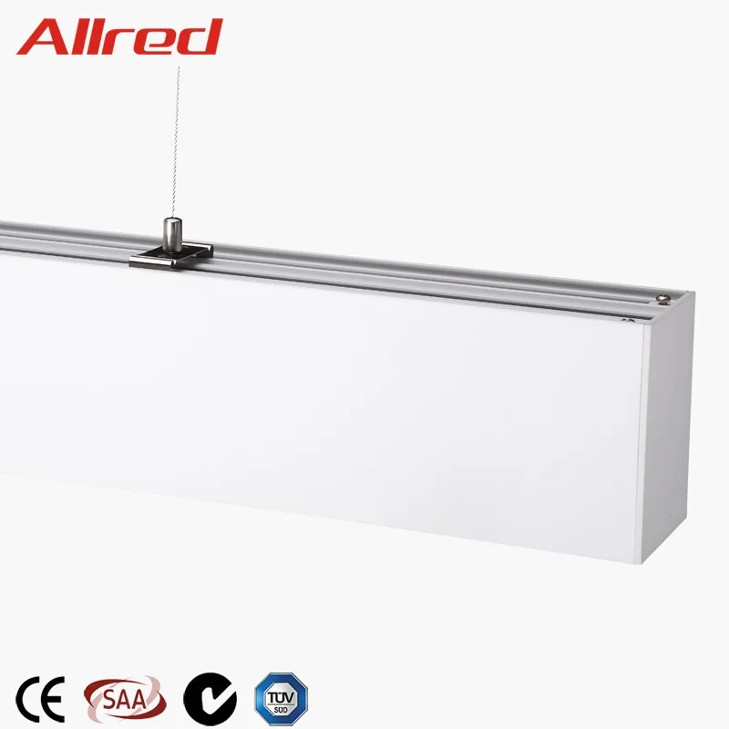 40 Вт 30 Вт 20 Вт экономичный алюминиевый корпус линейный светодиодный подвесной офисный линейный светильник