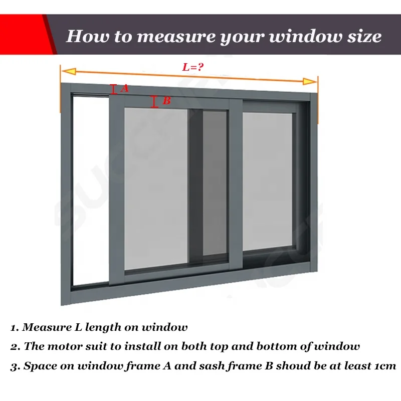 Electric Sliding Window Opener DC24V Sliding Window Driver Aluminium Windows Sliding Sash Operators Automatic Window opener