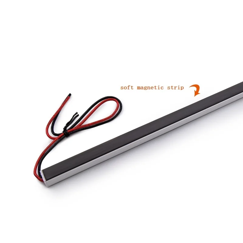 Hidden Wooden Shelf Rail Shelf Light Conductive Rail System 12V/24V Power Track Supermarket Metal Shelf 2-Line Guide Rail