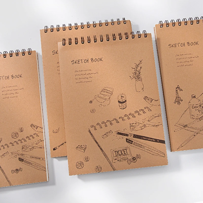 Custom animated cover sketchbook for drawing by fashion studio designer sketching