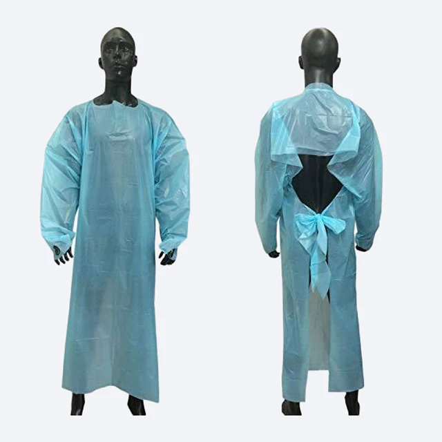 Disposable Medical Polyethylene CPE Gown Waterproof High Tensile Strength