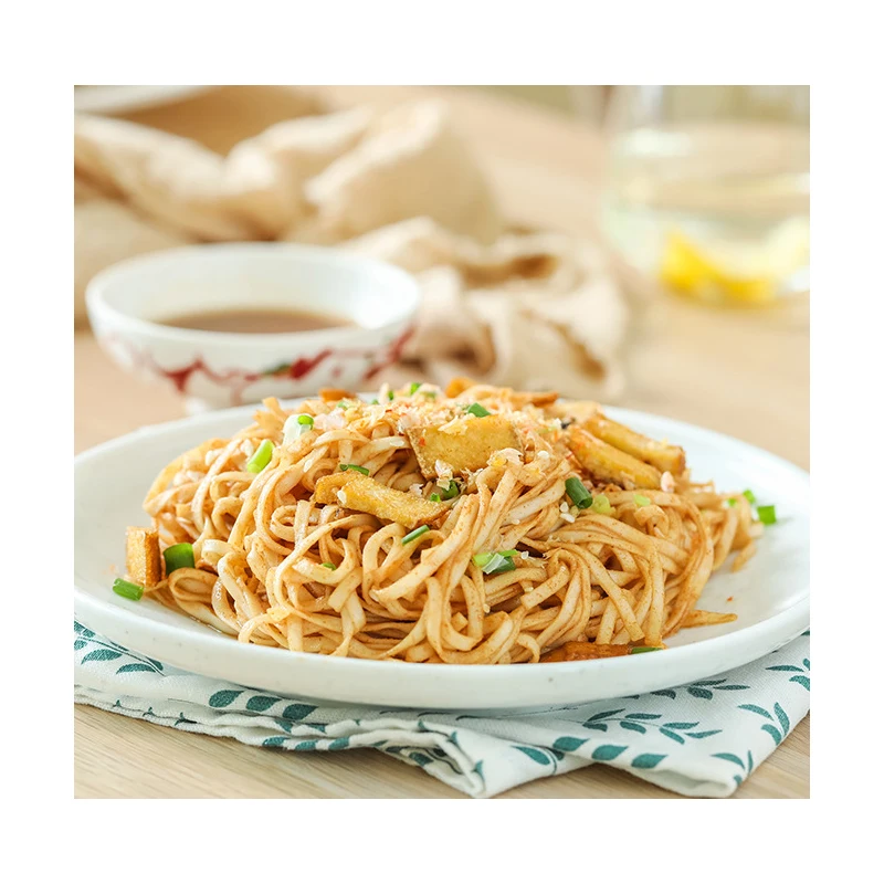 OEM factory food organic longlife halal Peanut Butter Scallion Oil Spicy Instant Bag Non-Fried Ramen Noodles With Seasoning