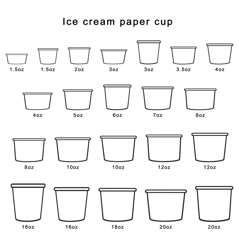 ice cream cups 100 ml cardboard containers for ice cream pint ice cream with spoon
