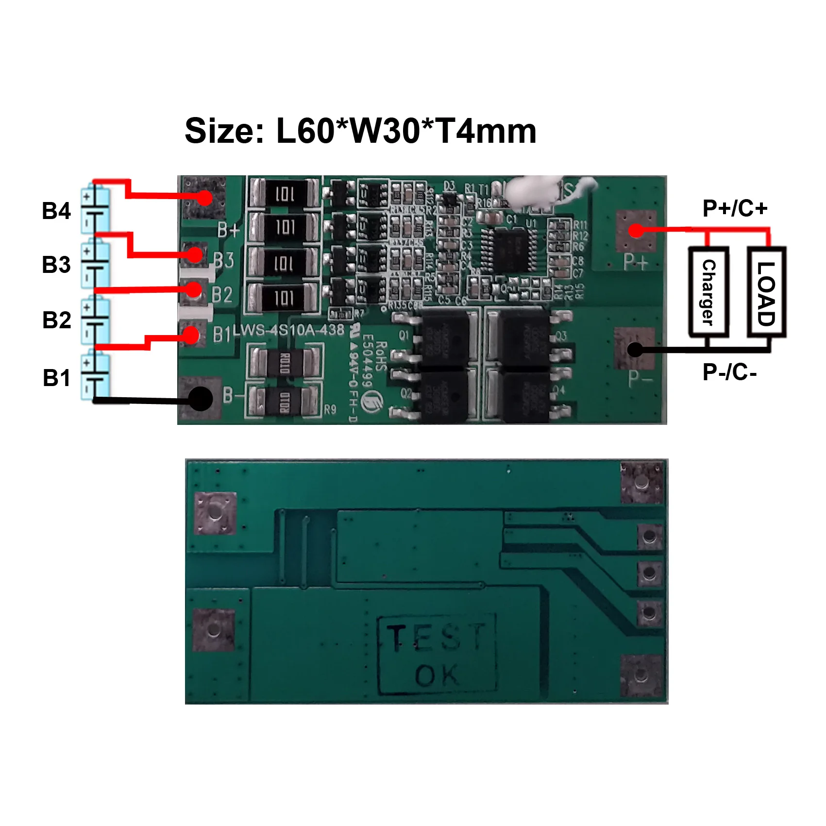  Система управления аккумулятором bms 4s PCM 14 8 V PCB