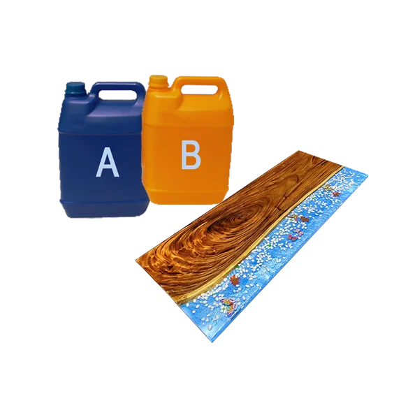 Crastal Clear 3:1 AB Glue Liquid epoxy resin for wood river table