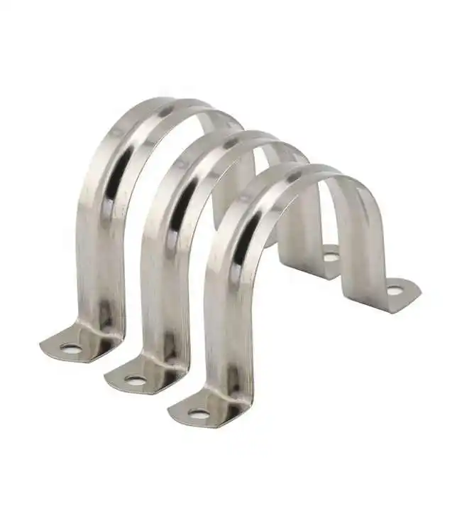 Galvanized Fitting 32-76mm German U Type Saddle Fastener American Stainless Steel Metal Hose Pipe Clamp Clip