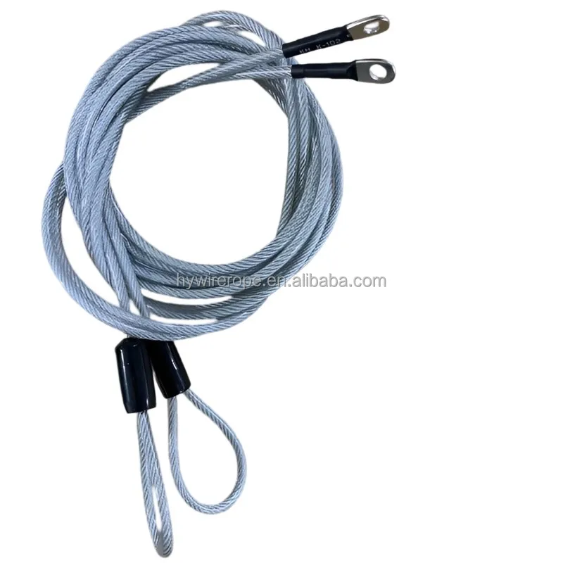 Steel Cable High Tensile Wire Rope Lifting Sling Pendant Lines Swaged Sockets Wire Rope Gear Sling