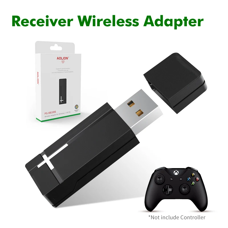 AOLION  Xbox Wireless Adapter for Windows 10, 8.1, 7, Microsoft Xbox one Controller Wireless Adapter- New Version