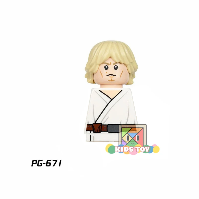 PG8028 Luke Ahsoka Master Windu робот Leia космические войны мини-фигурка модель Детский конструктор унисекс коллекционные пластиковые игрушки