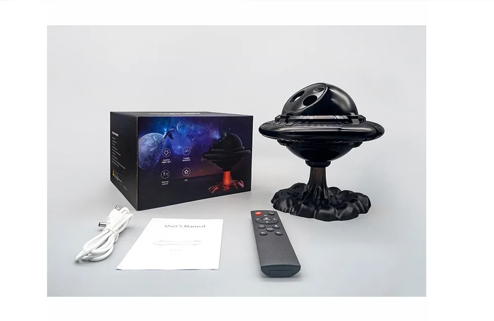 UFO Star Projector Night Light Galaxy Starry Nebula Projection Light With Timer