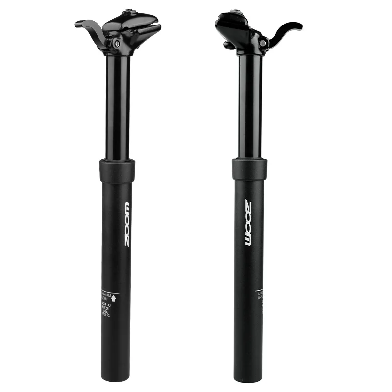 
ZOOM mountain bike hand-controlled hydraulic shock-absorbing seatpost 375mm diameter 30.9 31.6mm optional adjustable seatpost 