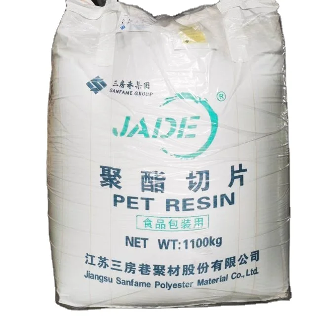 PET 302 Bottle Grade PET Raw Plastic Materials Granules Resin Factory Natural Color Pellets