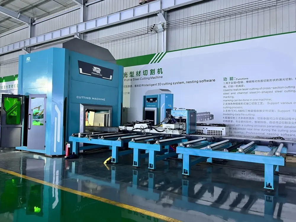 H beam laser cutting machine Gantry Moving Design Fiber Laser H/Channel/Angle Beam Cutting Machine 20kw 30kw laser cutter H beam