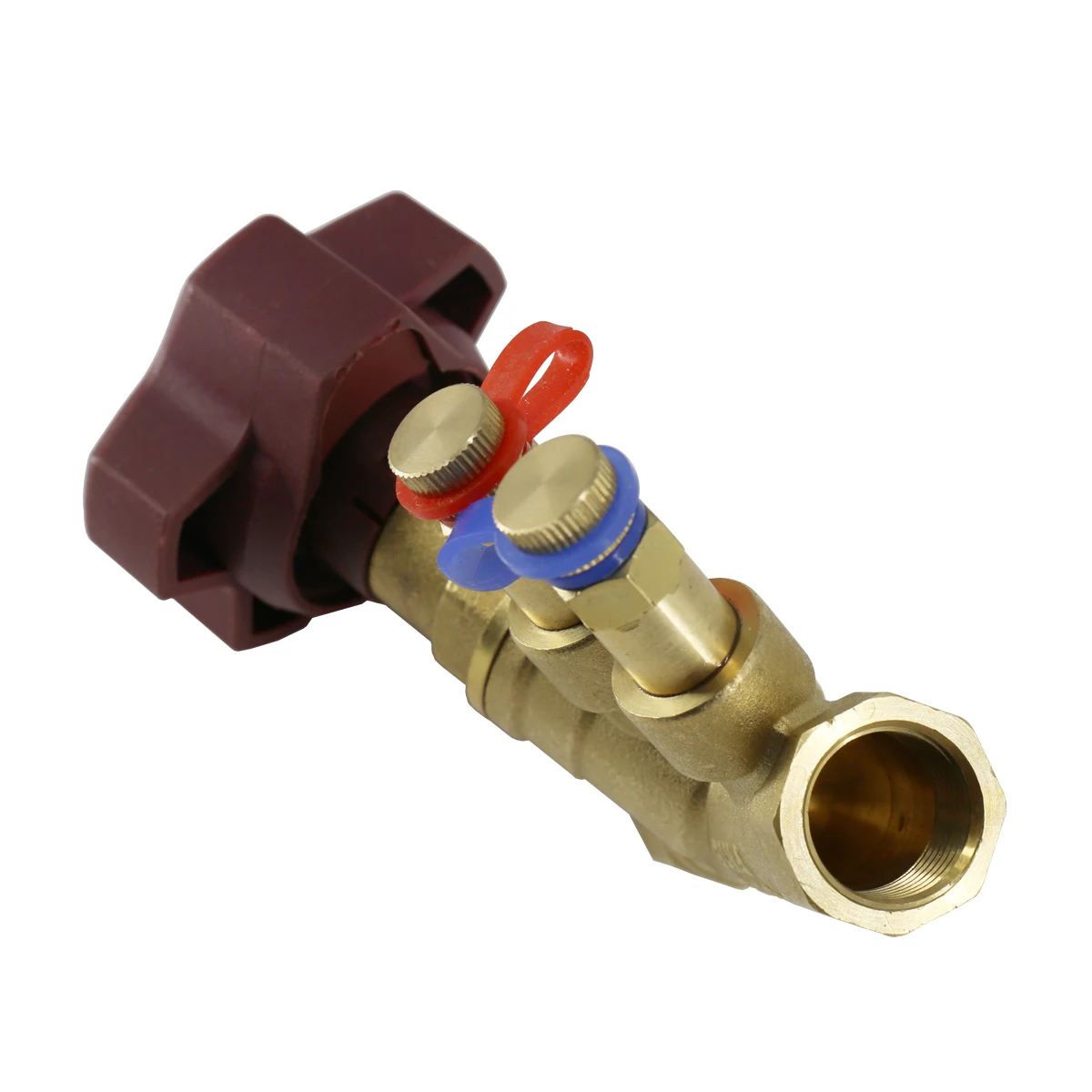 BMAG 15-50MM HVAC Brass Manual Double Regulating Water Flow Control Valve Static Flow Balance Valve for Water with Test Point