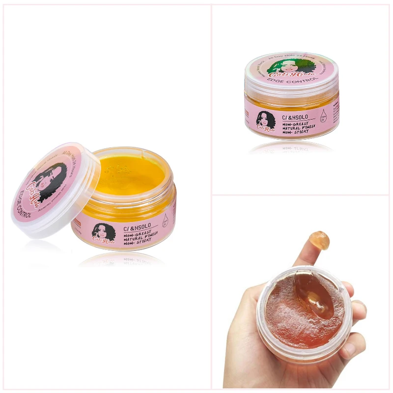 Custom Edge Control Gel Hair Styling Smooth Frizzi Hairs Non Greasy Hair Gel for Braiding Private Label Braid Styling Gel