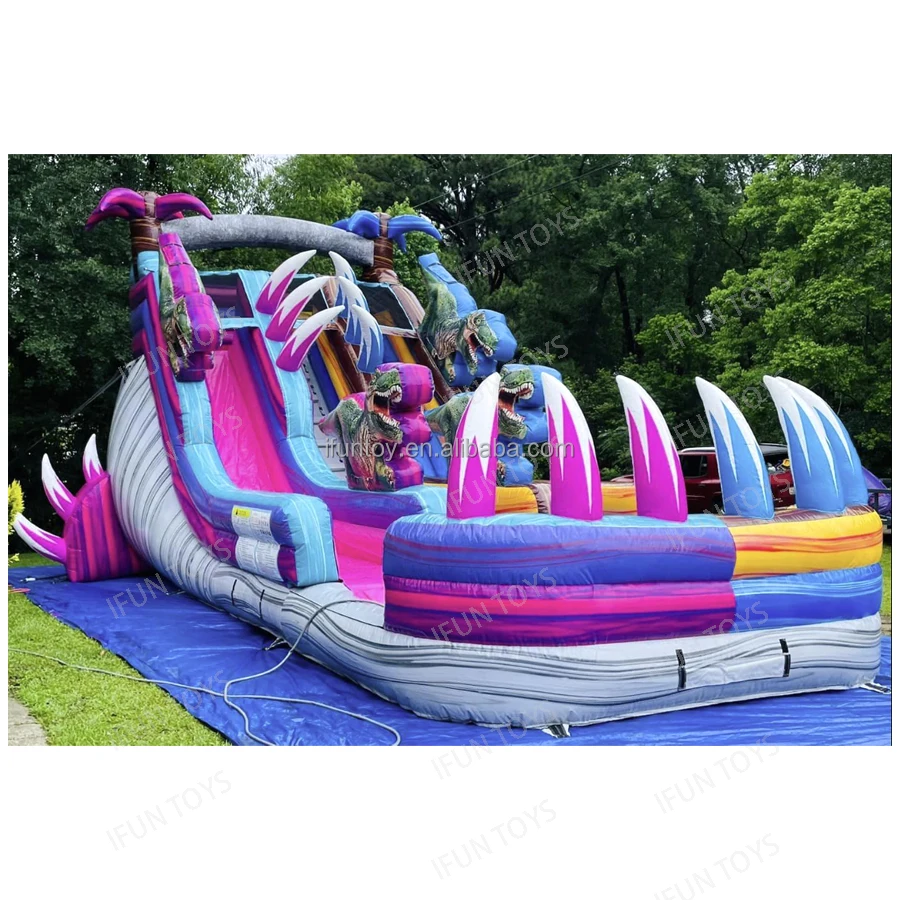 Santa Sleigh Inflatable Christmas Slide Inflatable Dry Slide Bouncer Slide for Christmas