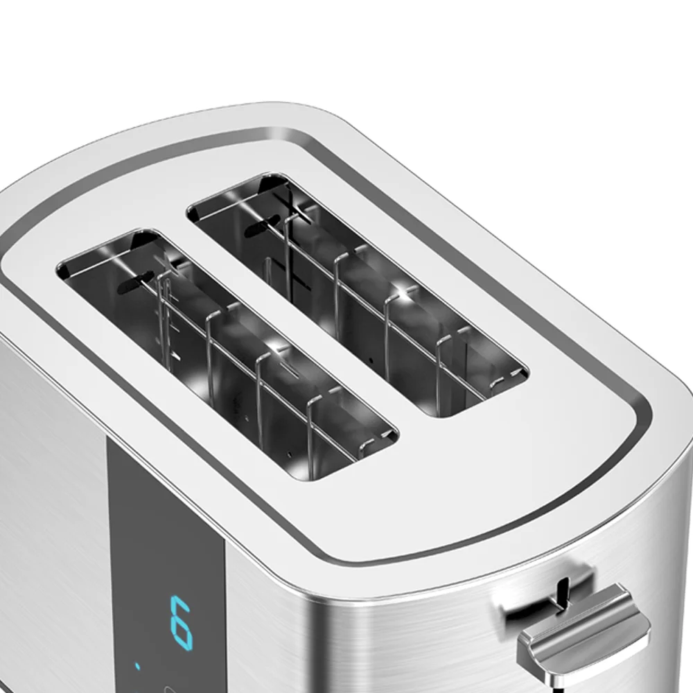 Tenfly Stainless Steel Toaster Factory Custom, Home Use 2 Slices Bread Toaster, Touch Screen Breakfast Sandwich Maker
