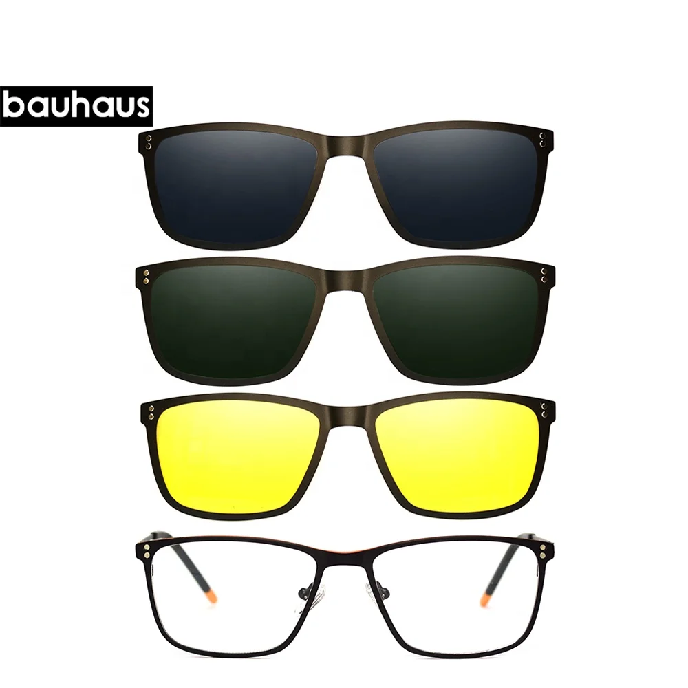 TRCM82 Оптовые Пользовательские Магнитные солнцезащитные очки, металлические роскошные солнцезащитные очки с зажимом