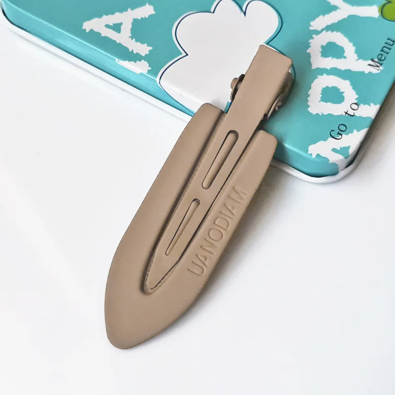 Wholesale Custom logo Daily Hairdressing 7cm Metal Hair Pins Gold Makeup No Crease Bend Creaseless Hair Clips Hairpins For Women