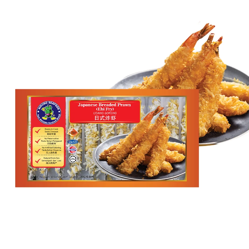 Best Selling 200g Nikudo Japanese Breaded Prawn with Crispy Coating and Succulent Prawn Inside