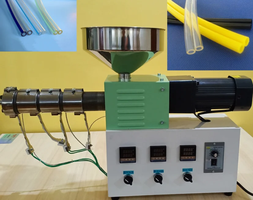 sj35 mini  extruder TPU side by side medical catheter production line
