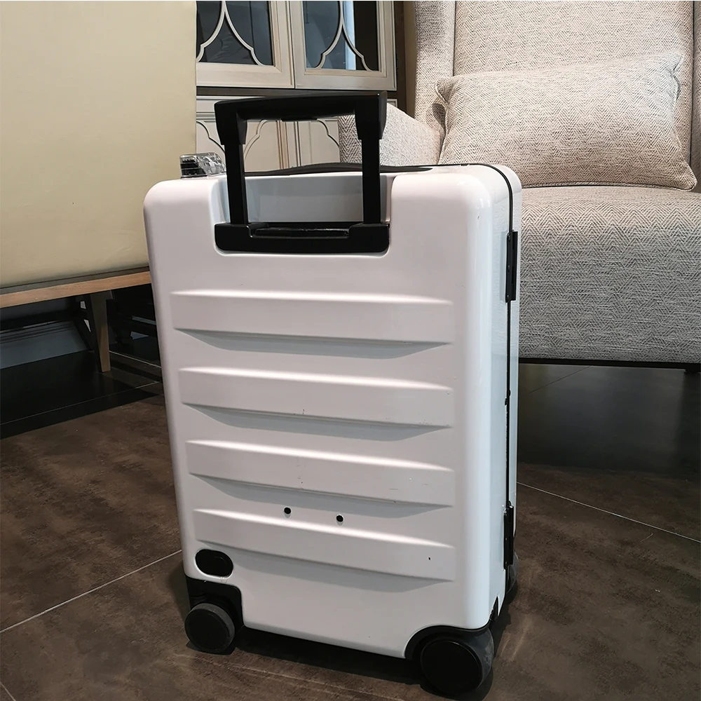 Best Selling Carryonn Luxury Follow Robot Suitcase Finger Print PC Smart Luggage