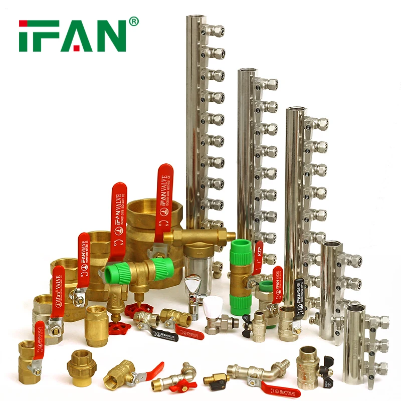 IFAN DIN 8074/8075 газовая труба сантехника аксессуары 1/2 дюймов Резьбовая F лента латунный регулирующий клапан