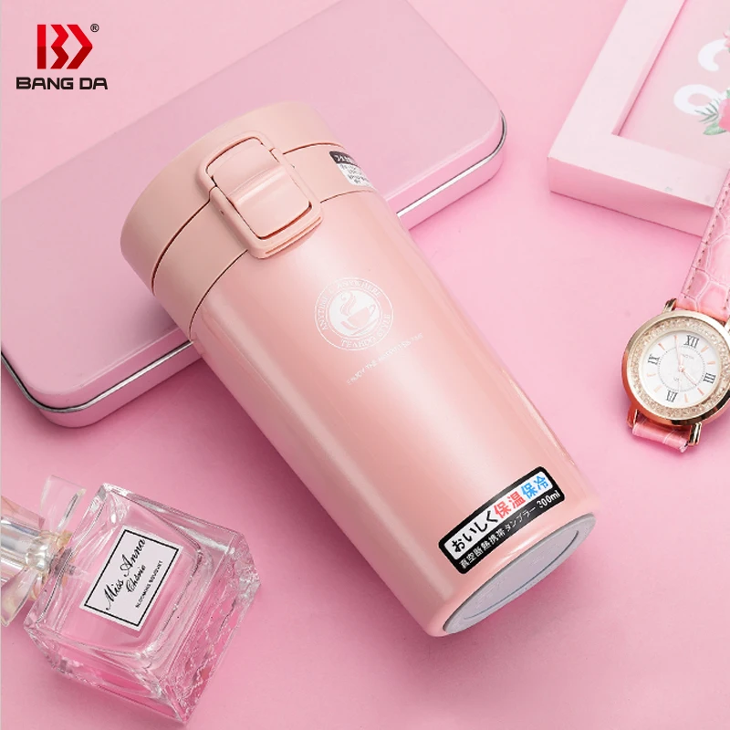 customize 370ml BPA free Thermos Coffee Cup Insulated Tumbler stainless steel  bottle copper plating bottle