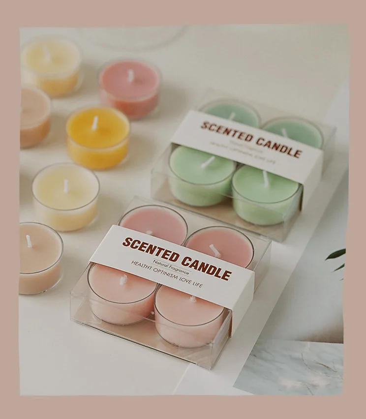 Creative scented tealight candle small gift 4 Hours for Shabbat Weddings Christmas Home Decorative 4 pack