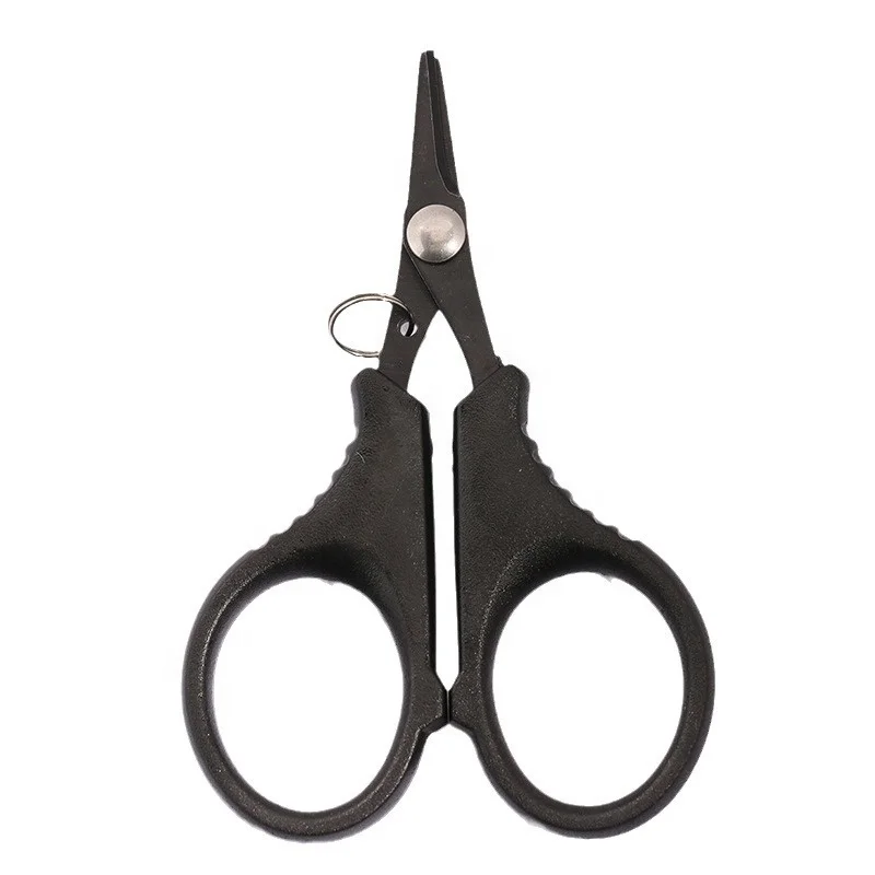 Fishing Scissors Portable Serrated Outdoor Mini Scissors With ABS Handle Stainless Steel Line Cutter Scissors Tools Shears