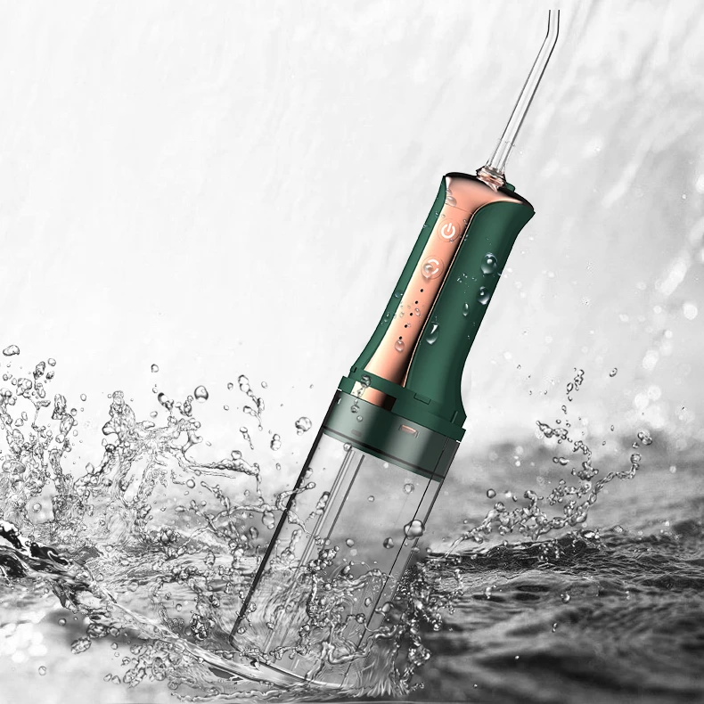 Waterproof Water Flosser,Dental Oral Irrigator for Teeth 1400mah Battery Portable and USB Rechargeable Flosser