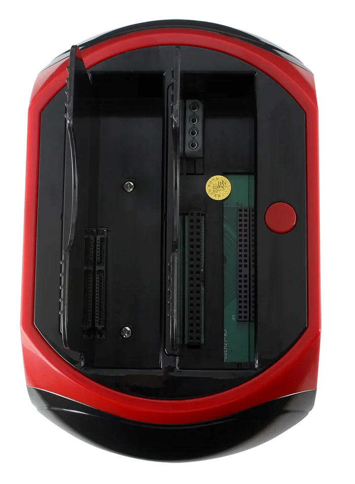 2bay USB2.0 SATA+eSATA HDD Docking Station +ESATA+Card Reader with OTB Clone