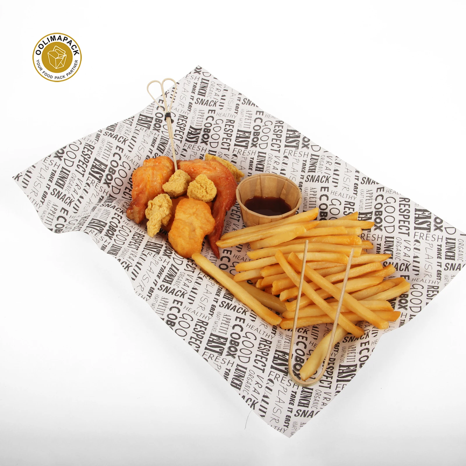 Fast Food Restaurant Takeaway Paper High Temperature Burger Paper