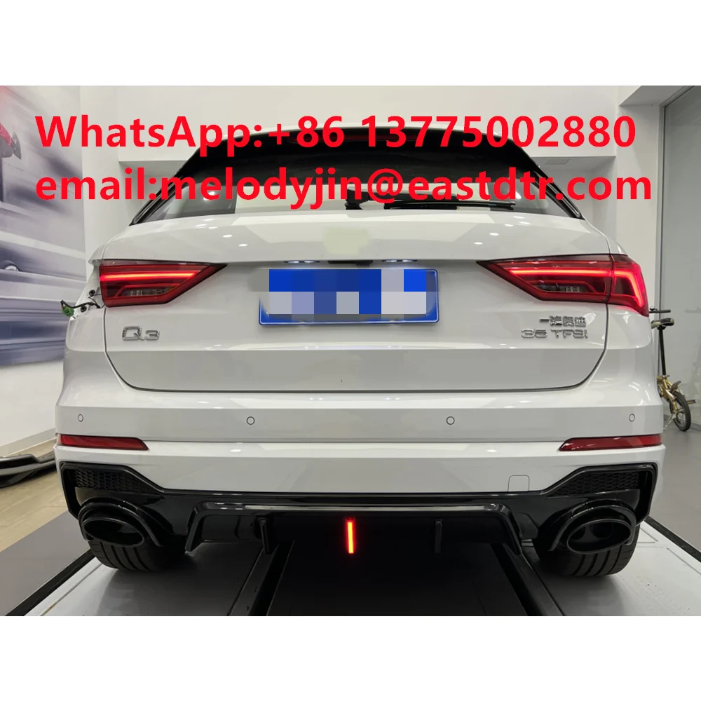RSQ3 задний диффузор с выхлопными трубами Подходит для Audi Q3 2020-2022 PP автотюнинг запчасти заводская цена