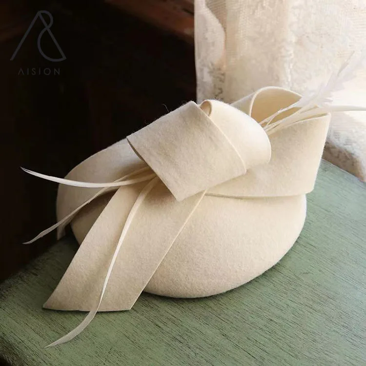 England Style Elegant Flower Pillbox Fedora party Wedding Cocktail Hat For Ladies Women