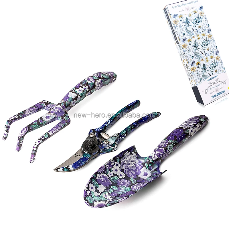 Mini Metal Iron Steel Gardening Tools Floral Print Manual Hand Garden Tool Flower Printing Yard Plant Supplies Gifts for Women