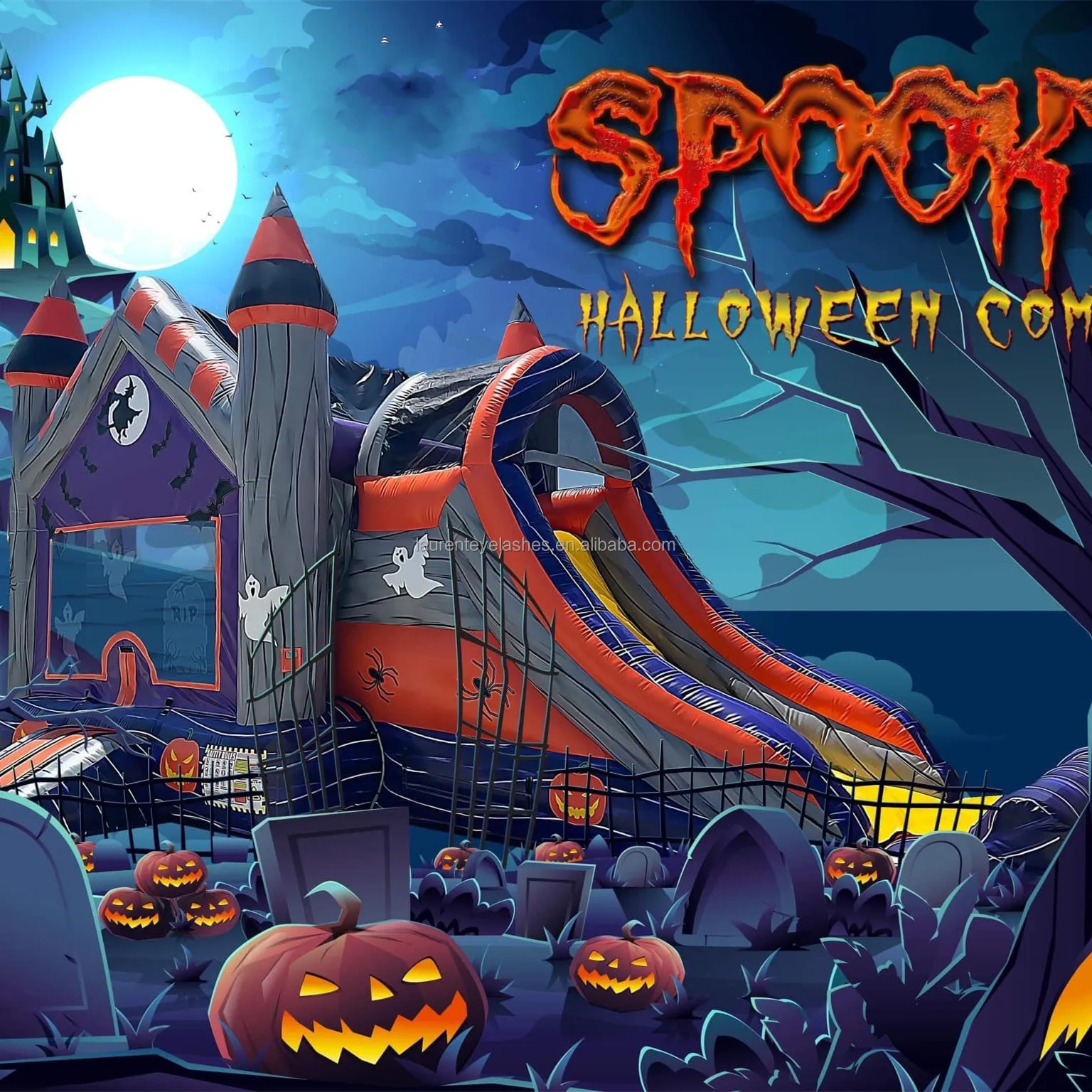 Customized Inflatable Bouncy House Castle Kids Trampoline Inflatable Bouncer Jumping Combo Castle Bounce Slide for Part Playing