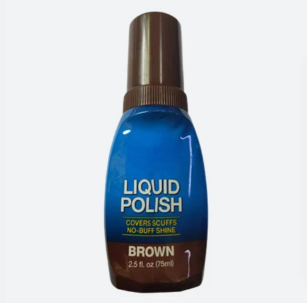 Top Export Quality Liquid  Shoe Polish 75ml/35ml Black,Brown,Neutral,White self-brightening  for shoes and leather shinning
