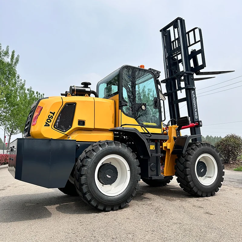 China Off Road Forklift 3 Tons 3.5 Tons All Terrain Off Road Forklift 4WD Off Road Diesel Forklift 6 Tons For Sale