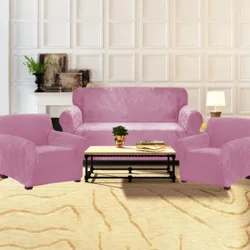 Real Velvet Elastic Stretch Sofa Cover for Living Room 321 Sofa Cover Set Whole Sale Spandex Covers for Sofa