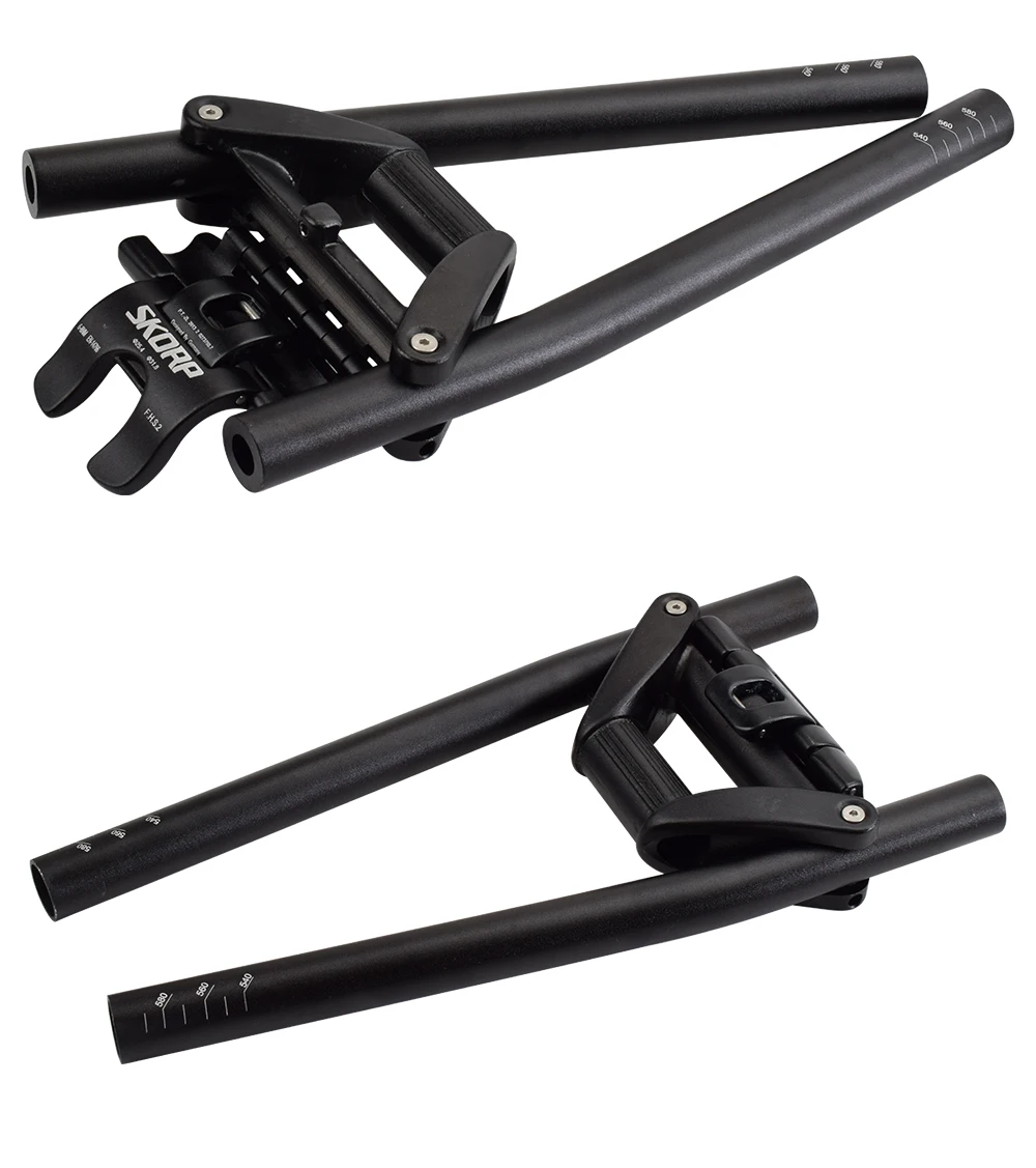 Mountain Bicycle Handlebar 25.4/31.8mm*620/680mm Aluminium Alloy Folding Handlebar Bike MTB Handle Bar