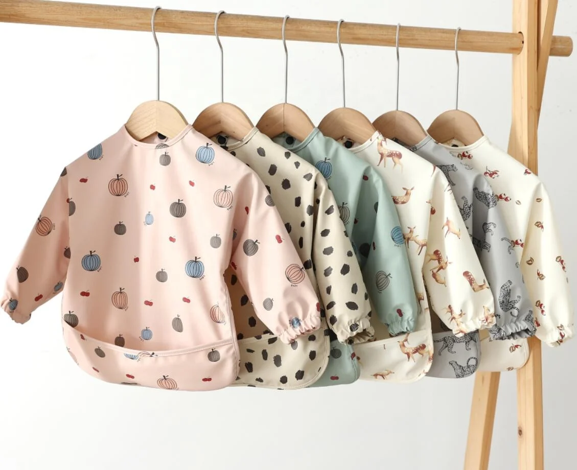 Лидер продаж, детские нагрудники с длинным рукавом