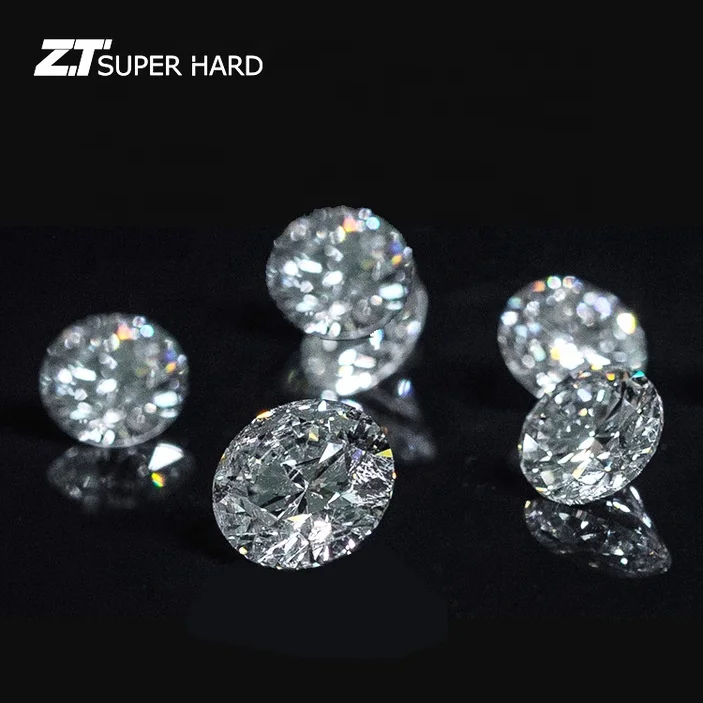 HPHT 0.01 to 1 carat round loose cvd diamonds 1.3mm 6.5mm D E F G H color VVS VS SI clarity 3ex lab created diamonds