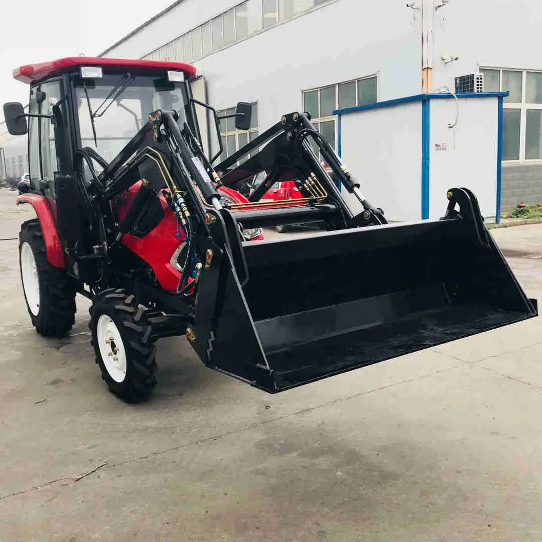 4wd  4x4 40hp 50hp 60hp agricultural compact mini farm tractor with front end loader tz-3 tz-4 tz-6 and backhoe loader for sale