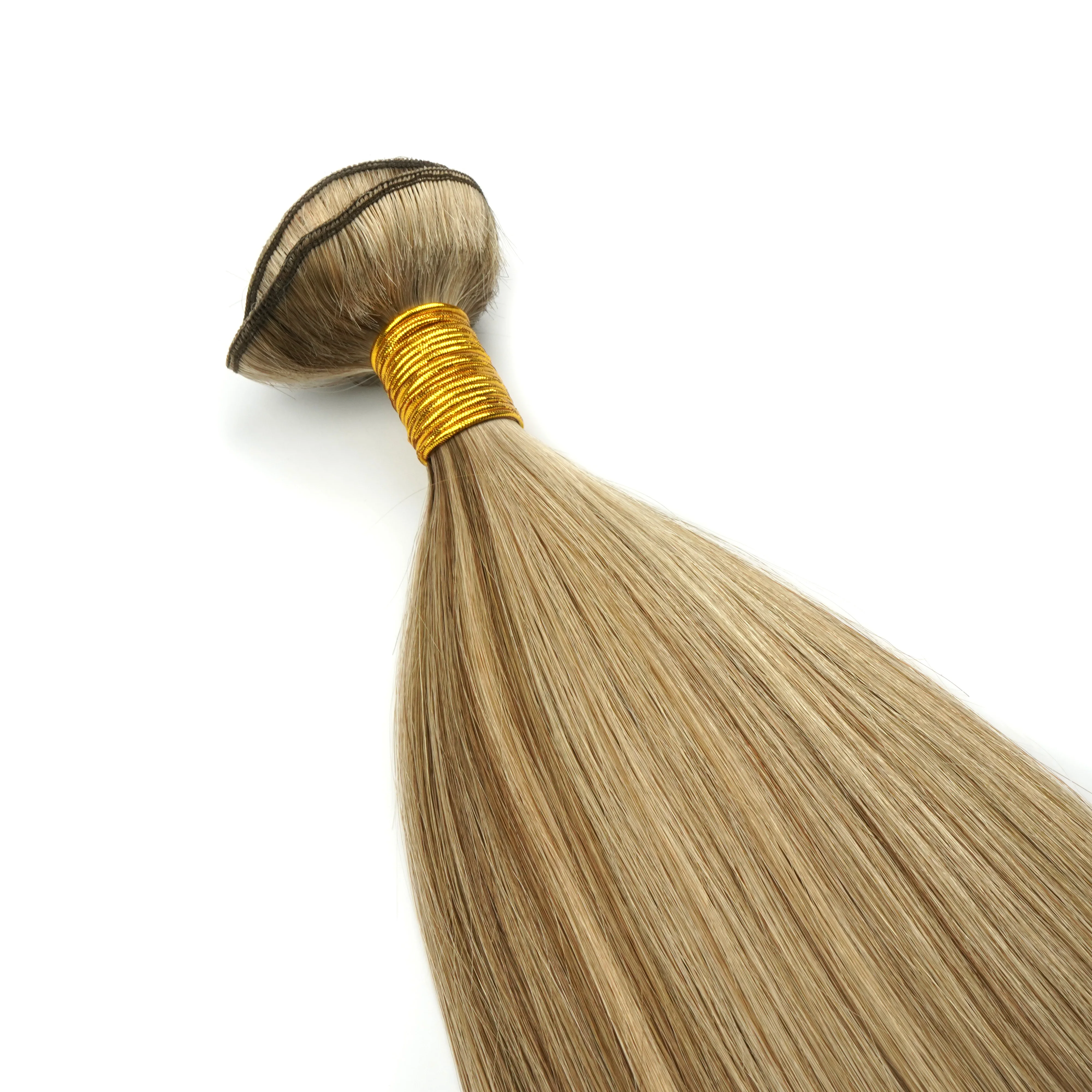 Original European Best Quality Double Drawn Russian Remy Human Hair Weft Virgin Cuticle Aligned Weft Hair Extensions