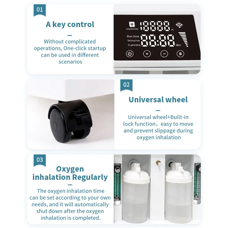 Factory price low noise oxygen concentrator disposable machine oxygen concentrator