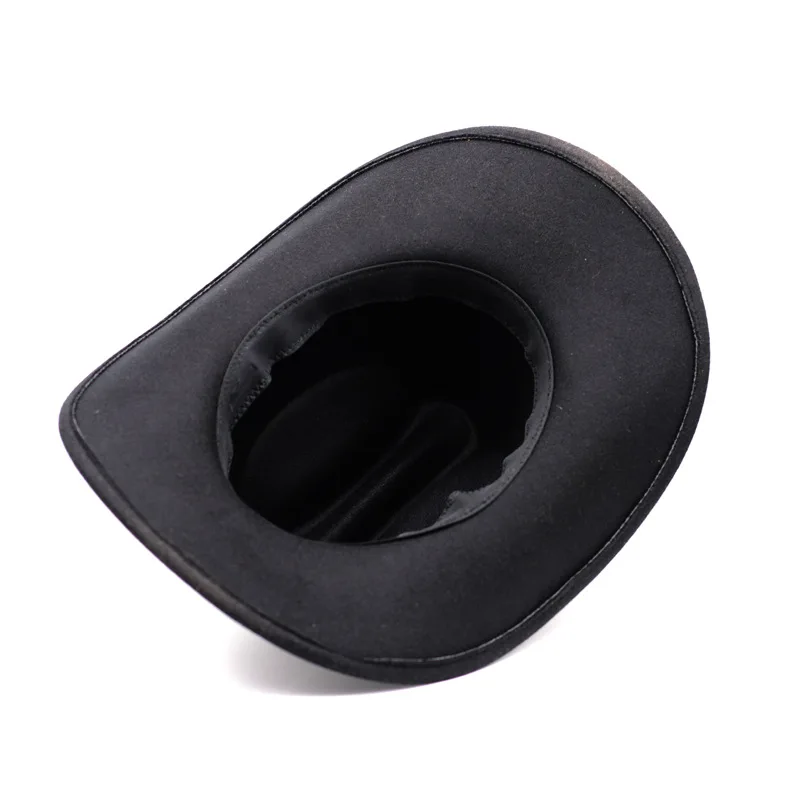 LRT Wholesale high Quality Classic Felt Wide Brim Fedora Hat Custom Fashion Solid Color Belt Buckle Western Cowboy Cowgirl Hat