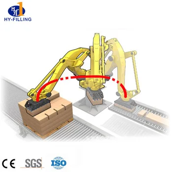 Automatic Carton Box Case palletizer Palletizing Robot Machine Packaging Line